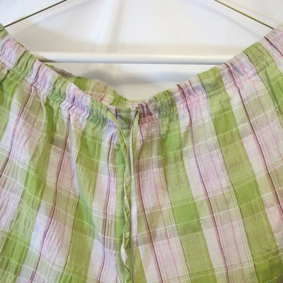 Vicki Wayne plaid pant bottom PXL - Picture 2 of 4